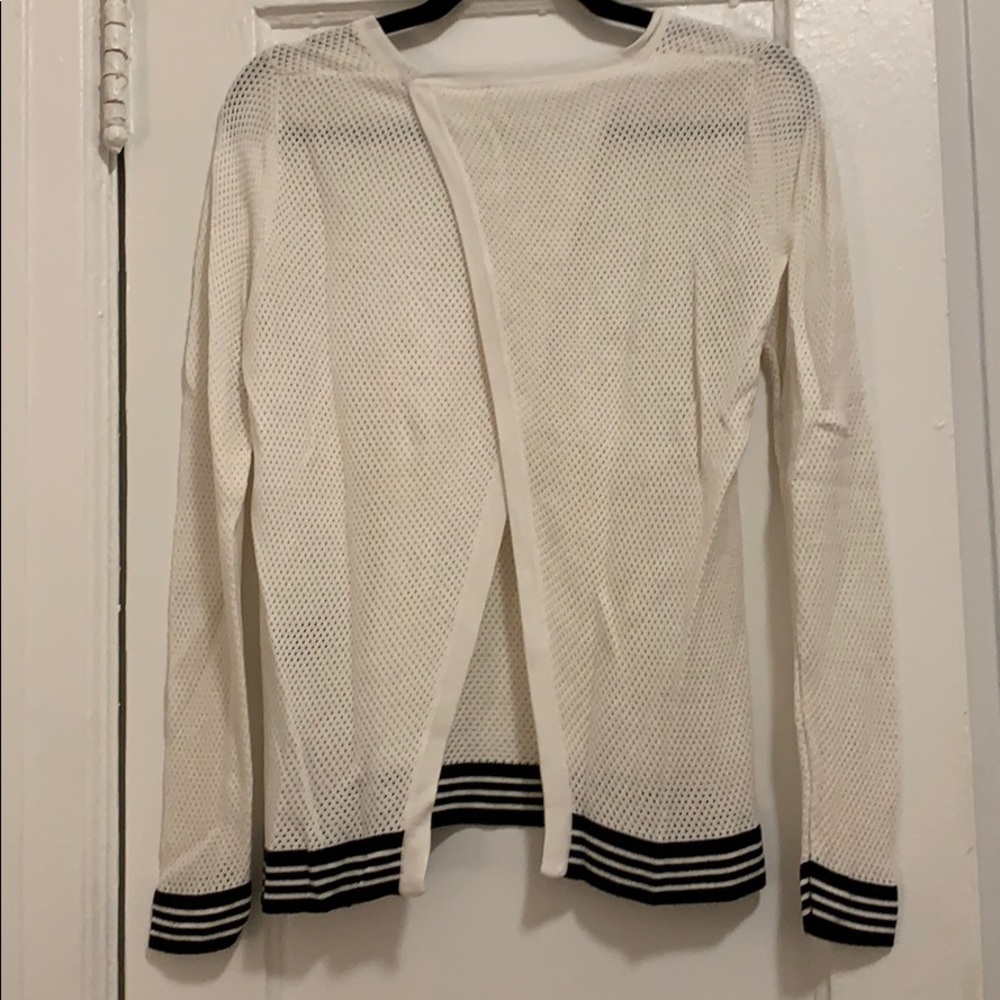 Rag & Bone Open Back Mesh Sweater - image 2